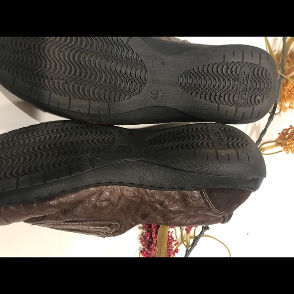 RIEKER hook loop flat brown leather suede Velcro - Picture 4 of 8